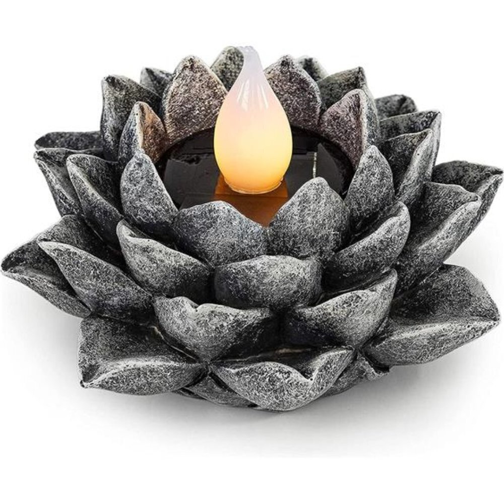 Solar Garden Light Lotus Flower LED Outdoor Decor